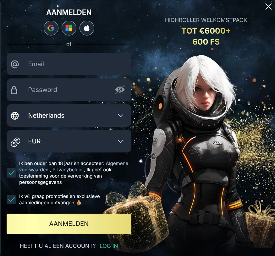 Monixbet registratie